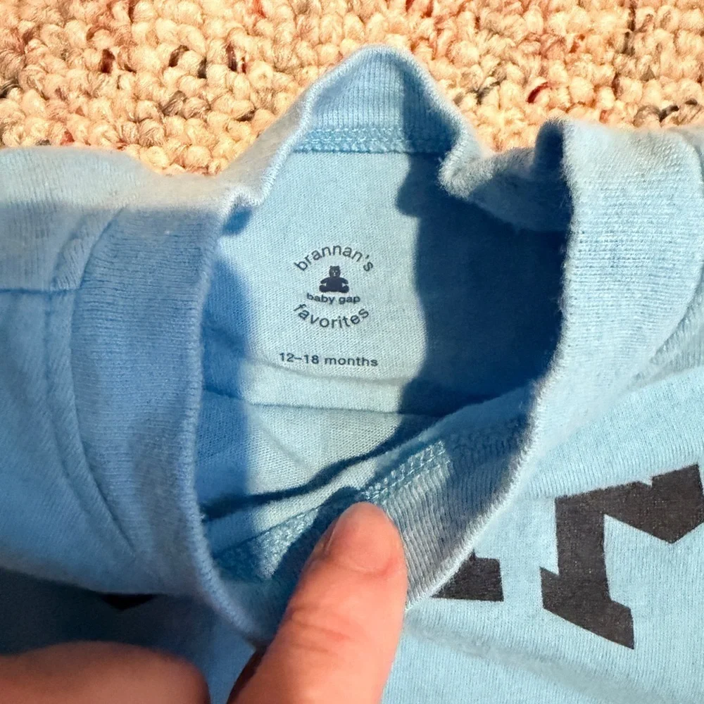 GAP Kids Light Blue Tee with Black Logo
